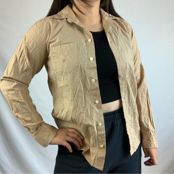 Lauren Ralph Lauren Tops - Ralph Lauren Neutral Button Down